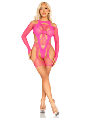 Fishnet Garter Harness