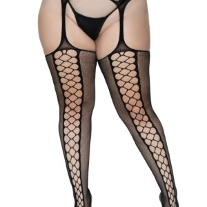 Dual Net Backseam Stockings