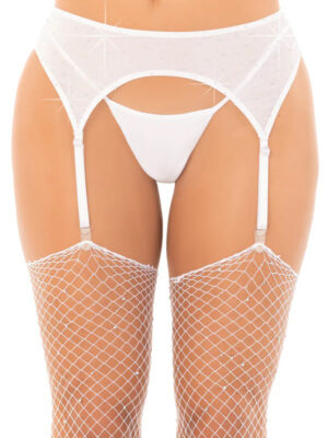 Rhinestone Garter Belt
