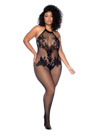 Floral Fishnet Bodystocking
