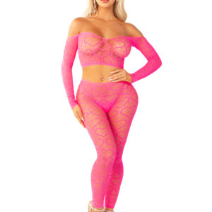 2pc Croptop & Footless Tights