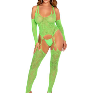 Lace Halter Footless Cami Garter
