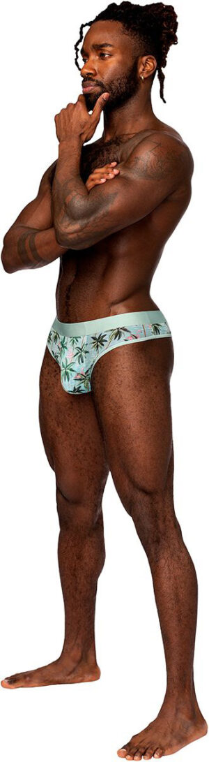 Sheer Print Sheer Thong