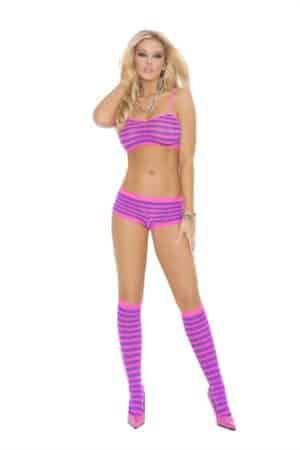 3 Piece Booty Shorts Set